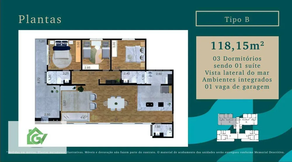 Apartamento, 3 quartos, 118 m² - Foto 5