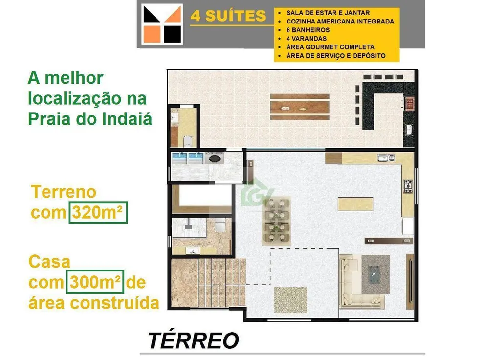 Casa, 4 quartos, 300 m² - Foto 2