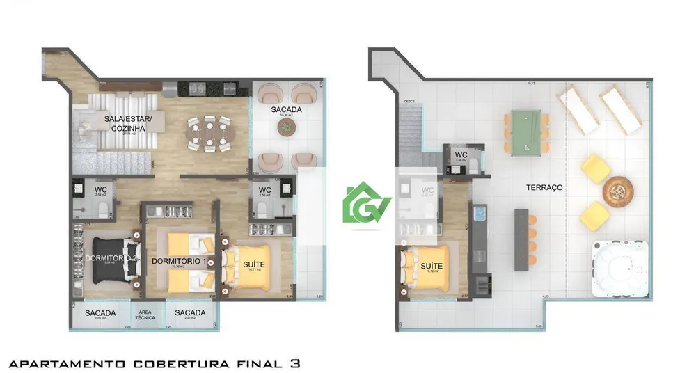 Cobertura, 4 quartos, 195 m² - Foto 6