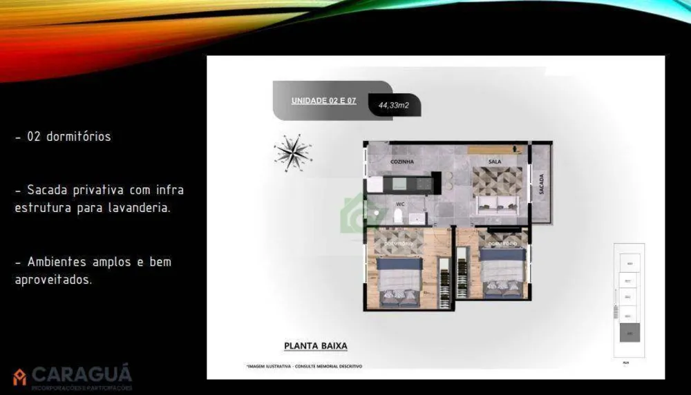 Apartamento, 2 quartos, 44 m² - Foto 8