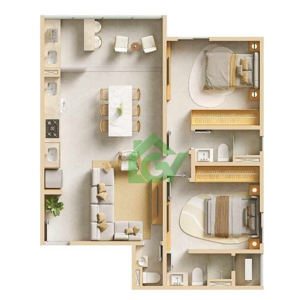Apartamento, 1 quarto, 48 m² - Foto 5