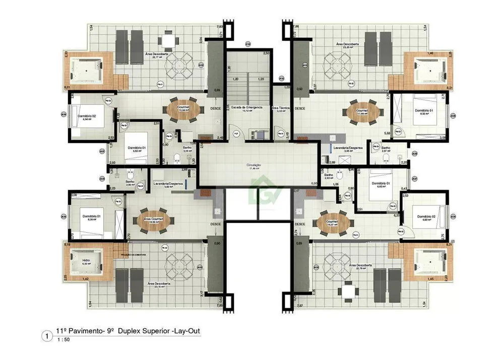 Cobertura, 4 quartos, 146 m² - Foto 4