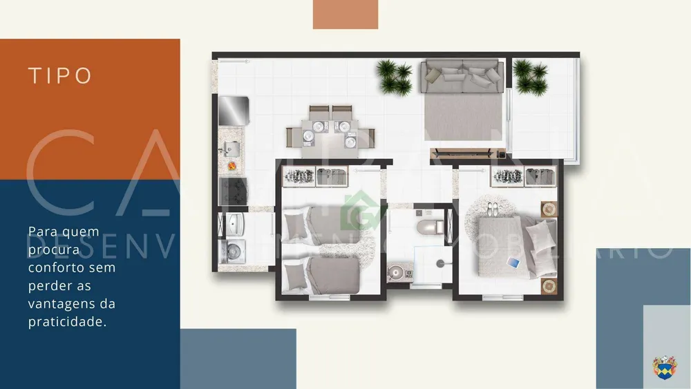 Apartamento, 2 quartos, 58 m² - Foto 2