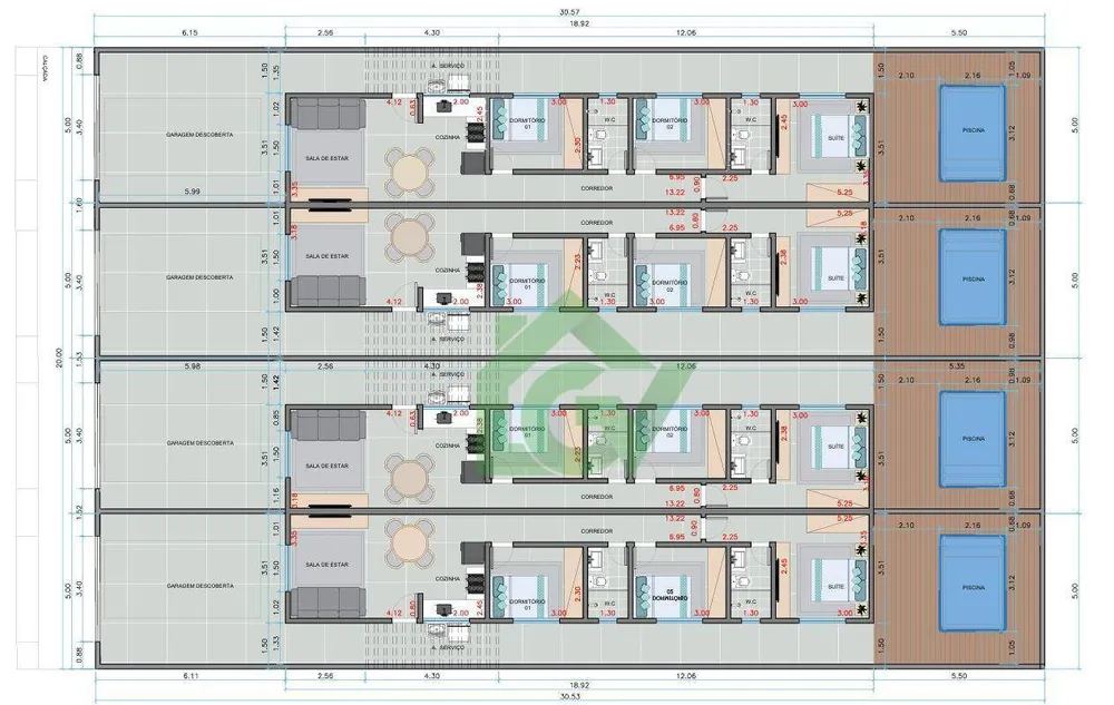 Casa, 3 quartos, 66 m² - Foto 12