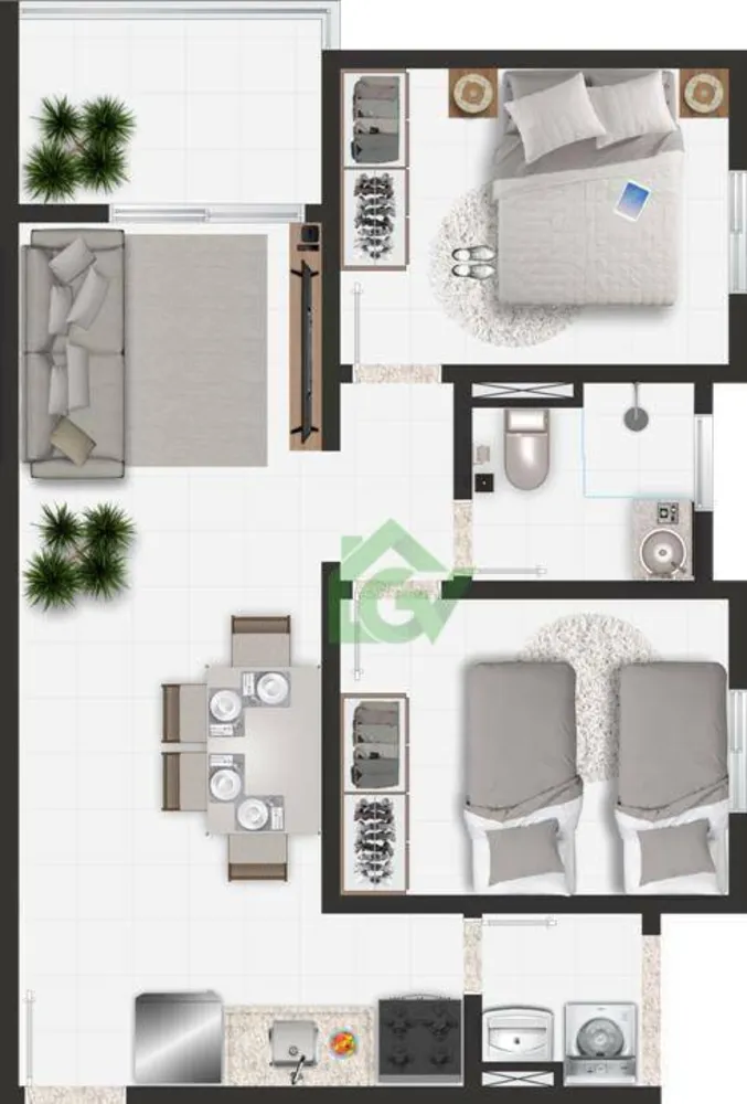 Apartamento, 2 quartos, 58 m² - Foto 12