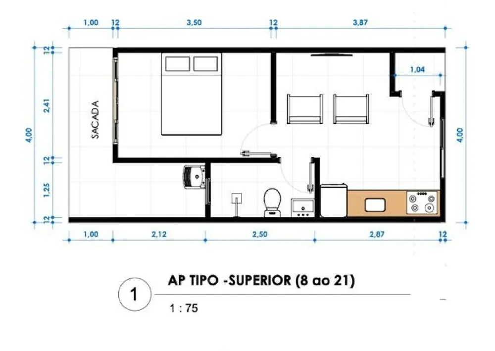 Apartamento, 1 quarto, 30 m² - Foto 4