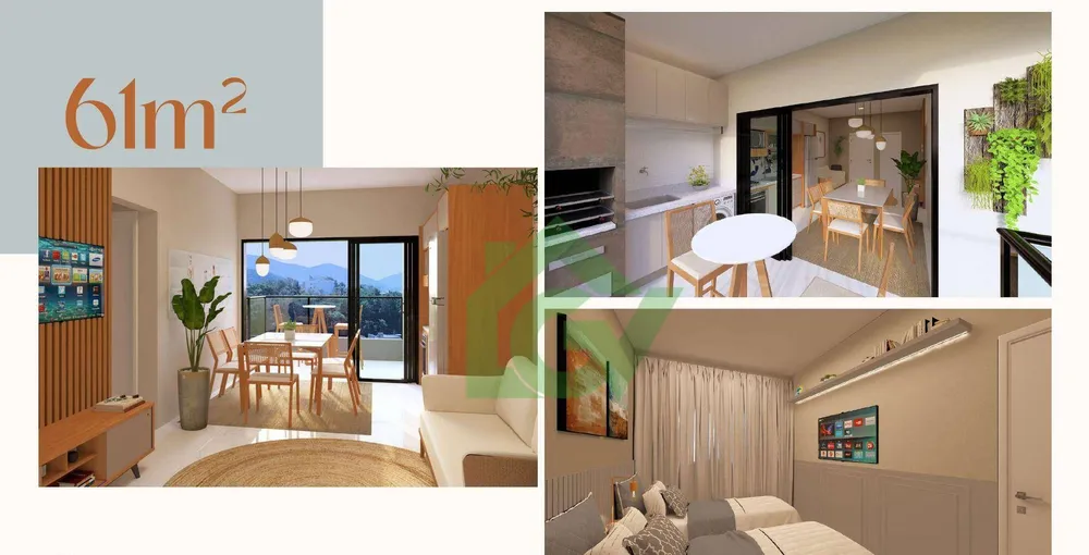 Apartamento, 2 quartos, 61 m² - Foto 2