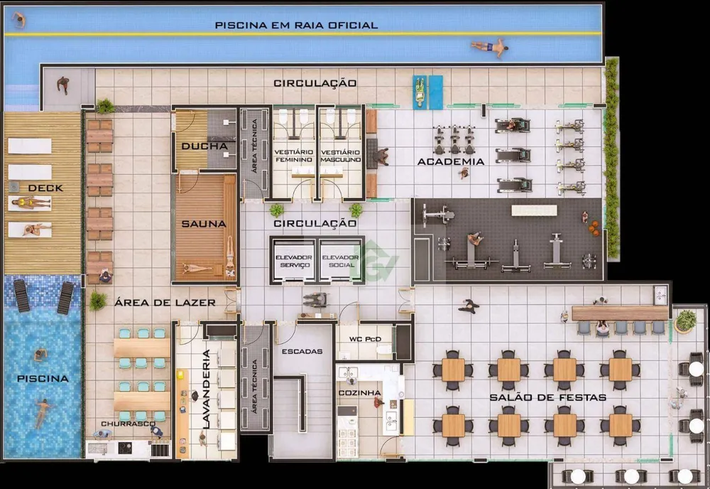 Apartamento, 3 quartos, 124 m² - Foto 1
