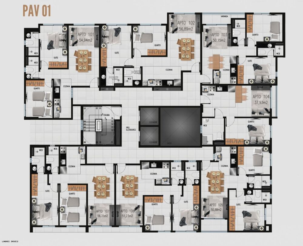 Apartamento, 1 quarto, 19 m² - Foto 10
