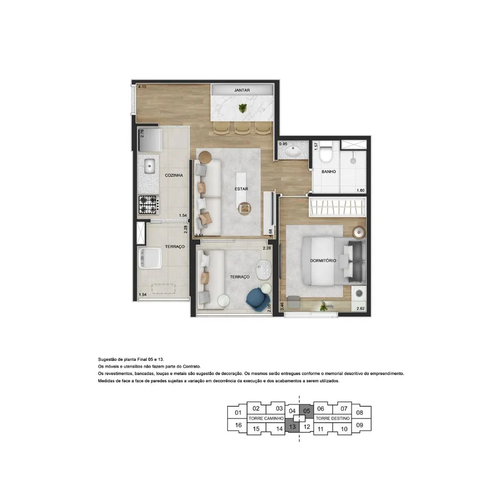 Apartamento, 1 quarto, 45 m² - Foto 4