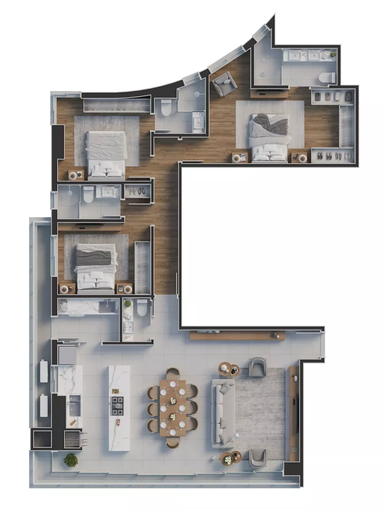 Apartamento, 3 quartos, 139 m² - Foto 4