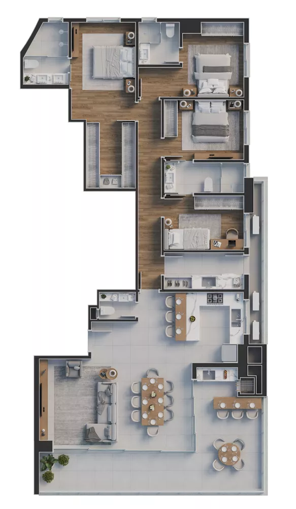 Apartamento, 3 quartos, 139 m² - Foto 1