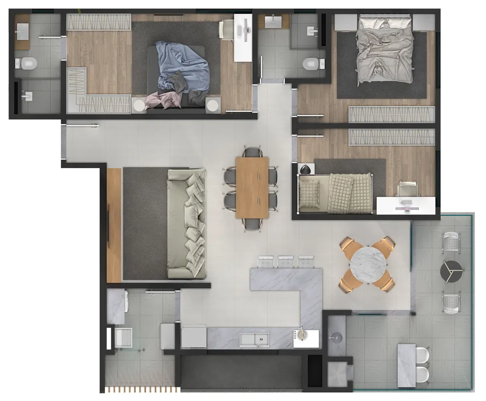 Apartamento, 3 quartos, 179 m² - Foto 4