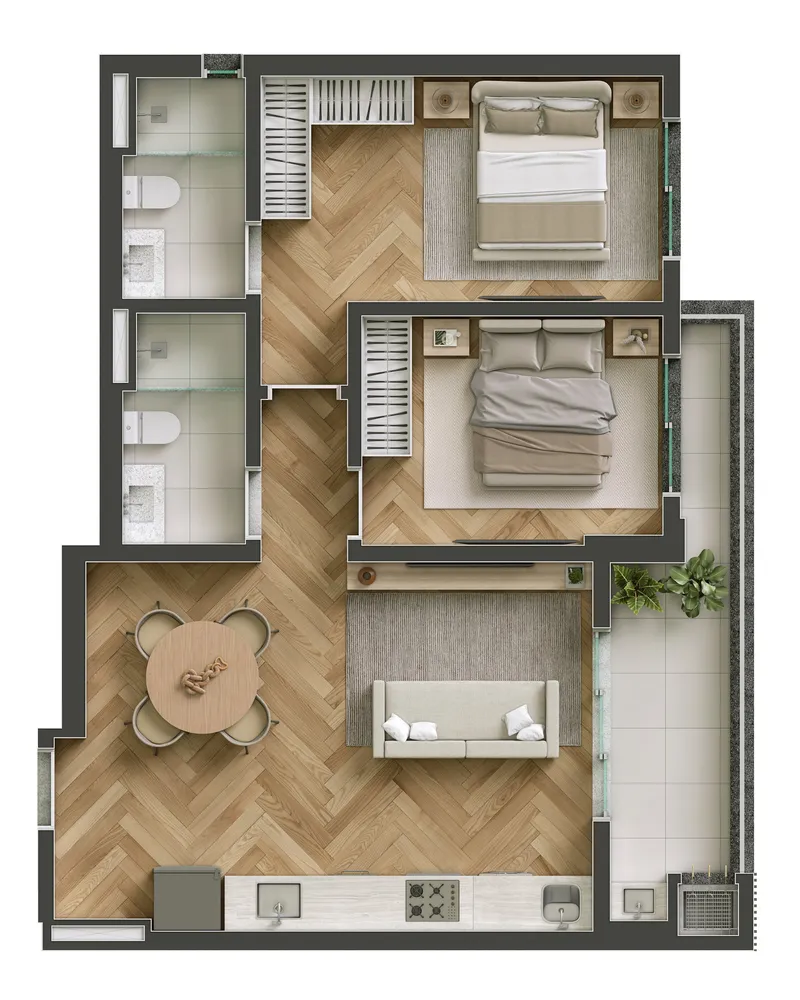 Apartamento, 3 quartos, 86 m² - Foto 10