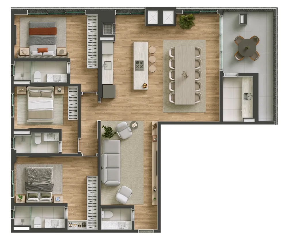 Apartamento, 3 quartos, 86 m² - Foto 7