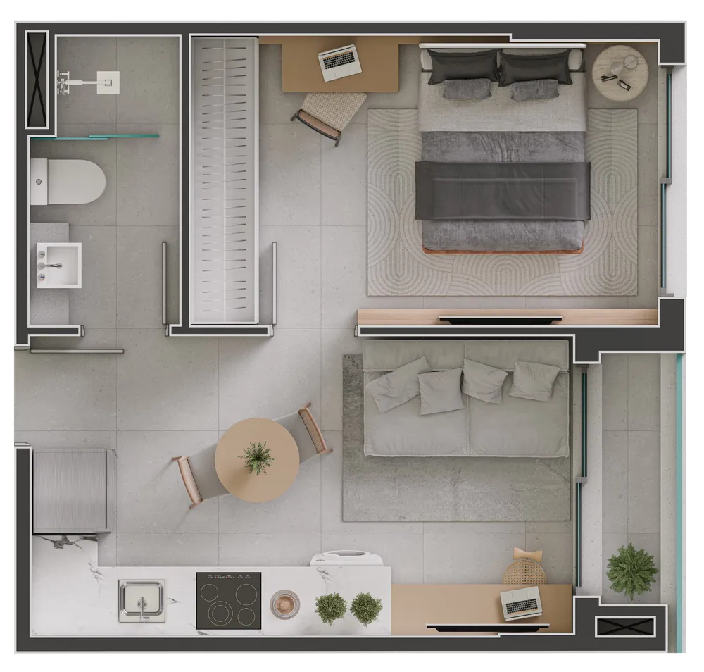 Apartamento, 1 quarto, 34 m² - Foto 19