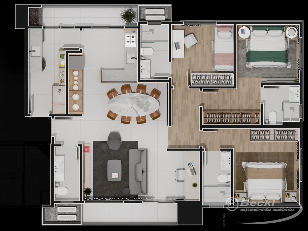 Apartamento, 3 quartos, 116 m² - Foto 4