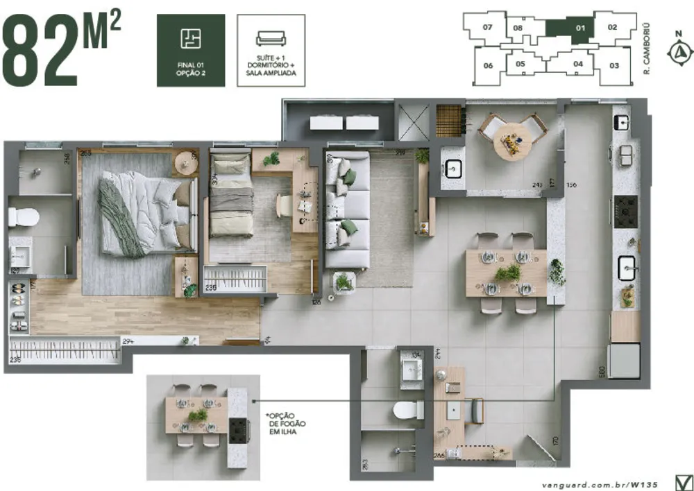 Apartamento, 2 quartos, 73 m² - Foto 3