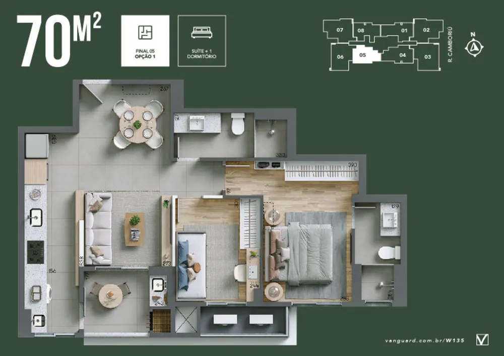 Apartamento, 2 quartos, 73 m² - Foto 7