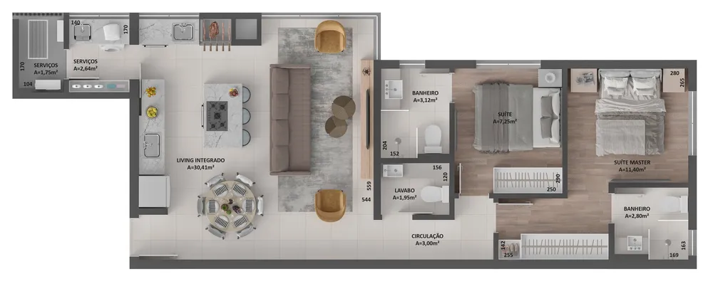 Apartamento, 3 quartos, 96 m² - Foto 7