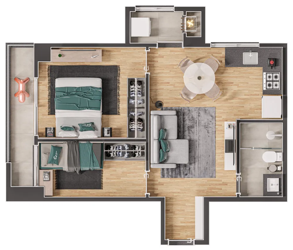 Apartamento, 3 quartos, 76 m² - Foto 10
