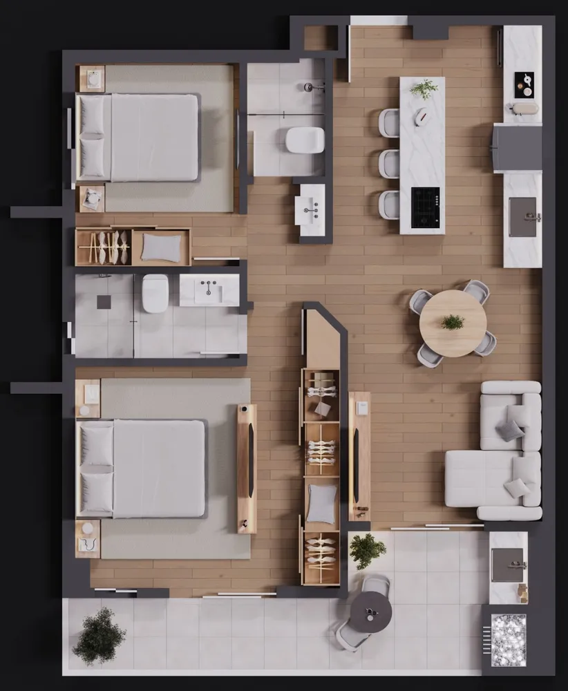Apartamento, 3 quartos, 76 m² - Foto 13