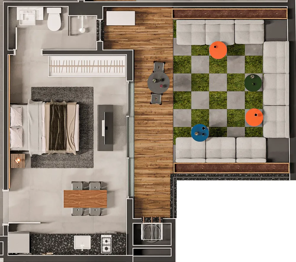 Apartamento, 3 quartos, 76 m² - Foto 4