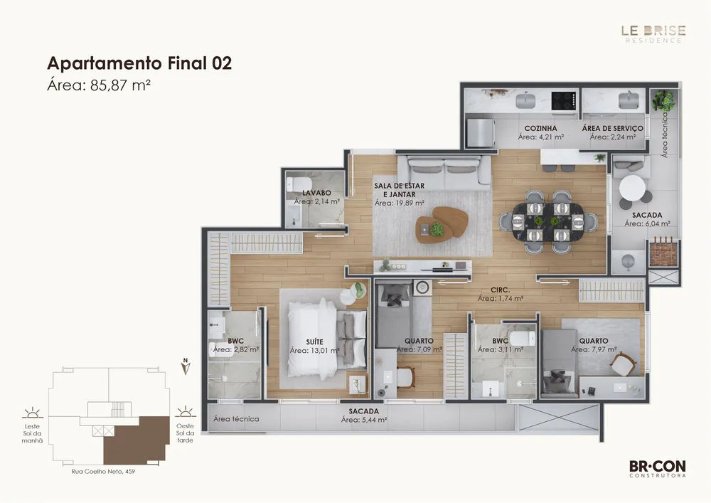 Apartamento, 3 quartos, 81 m² - Foto 8