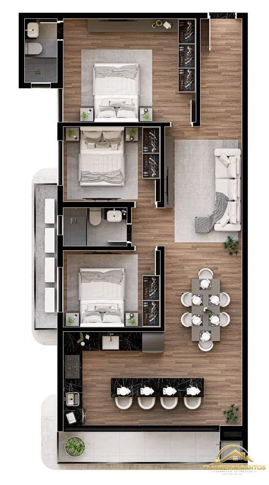 Apartamento, 3 quartos, 88 m² - Foto 7