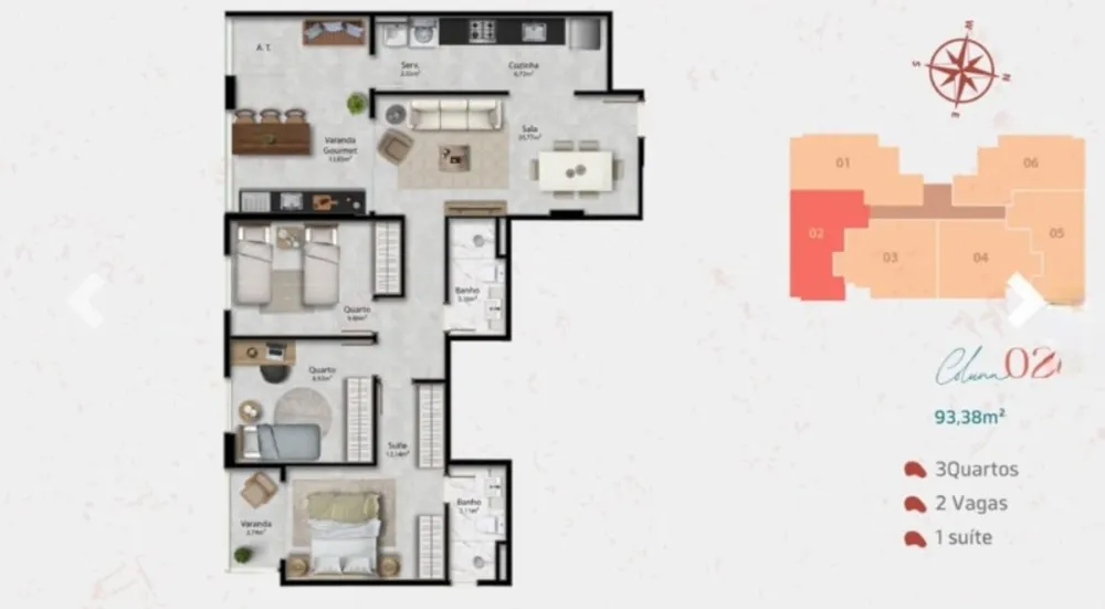 Apartamento, 3 quartos, 98 m² - Foto 9