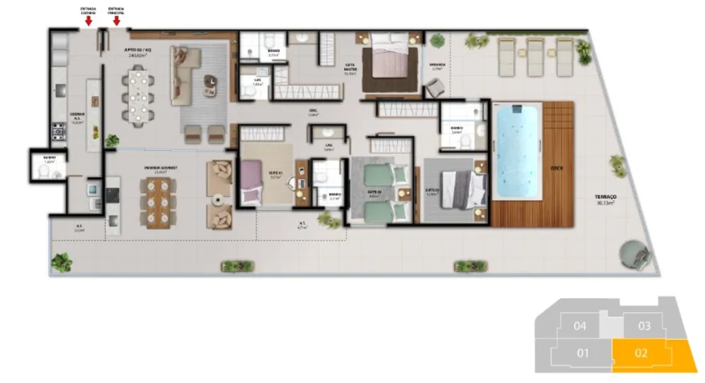 Apartamento, 3 quartos, 96 m² - Foto 11
