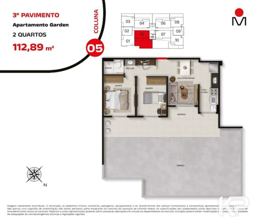 Apartamento, 2 quartos, 52 m² - Foto 3