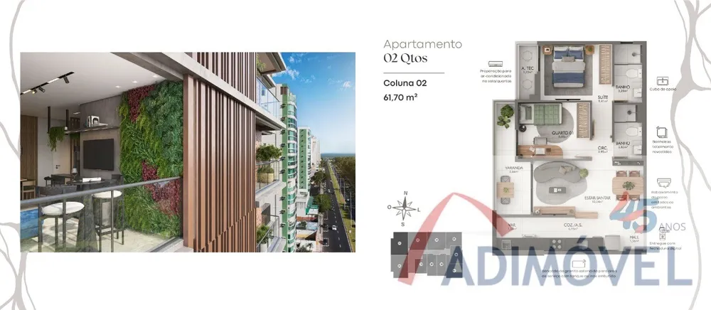 Apartamento, 2 quartos, 54 m² - Foto 10