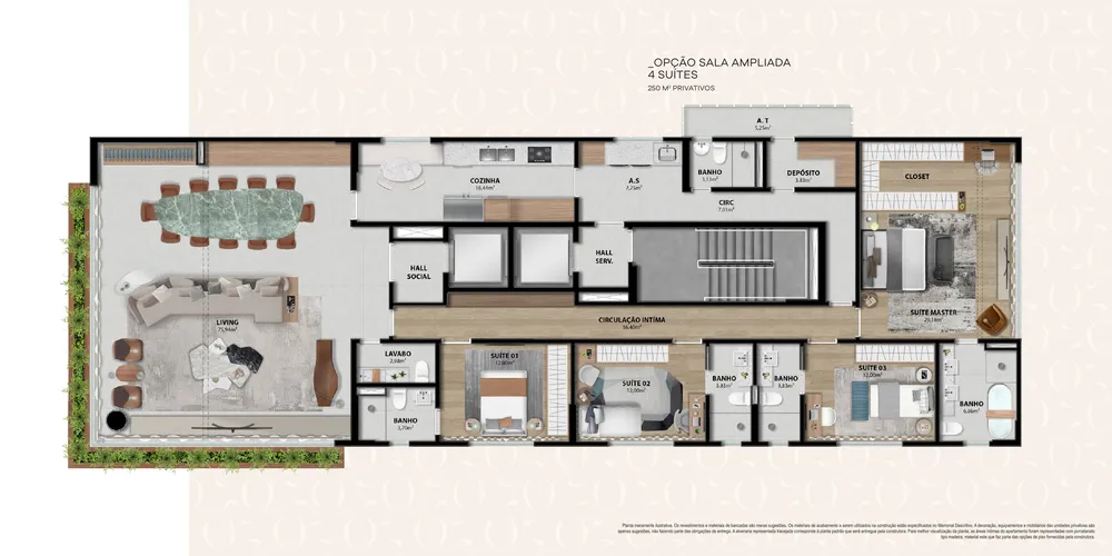 Apartamento, 4 quartos, 250 m² - Foto 12