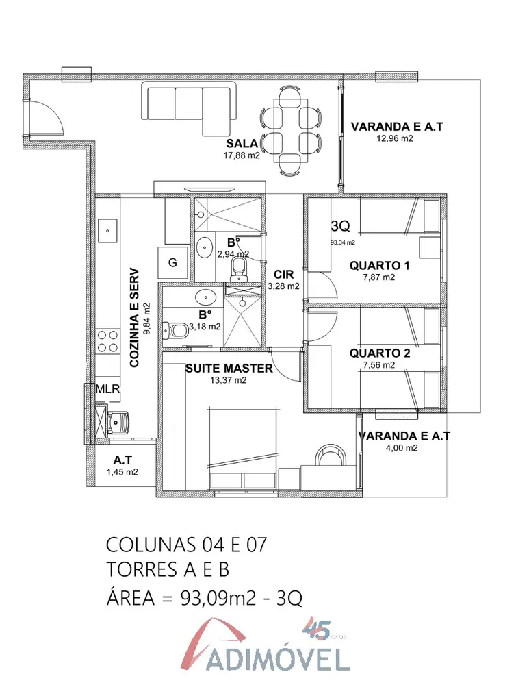 Apartamento, 2 quartos, 66 m² - Foto 3