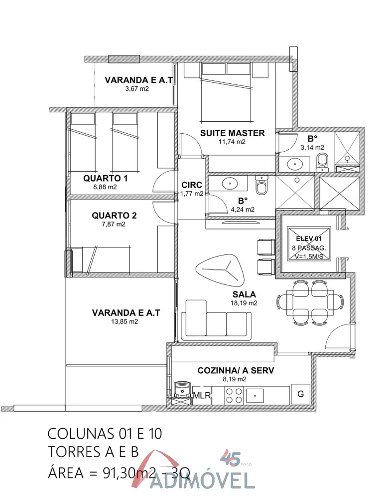 Apartamento, 2 quartos, 66 m² - Foto 5