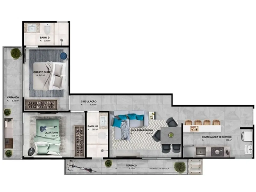Apartamento, 3 quartos, 95 m² - Foto 6