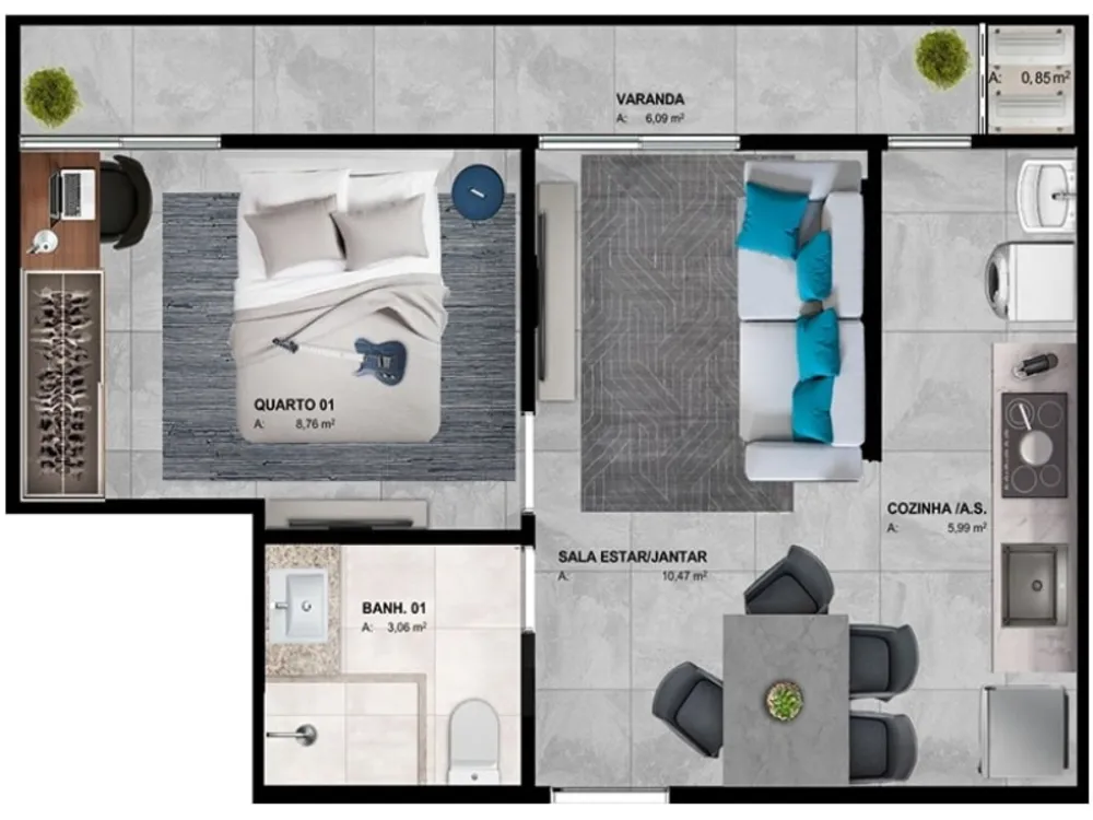 Apartamento, 3 quartos, 95 m² - Foto 8