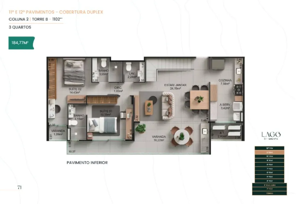 Apartamento, 4 quartos, 154 m² - Foto 9