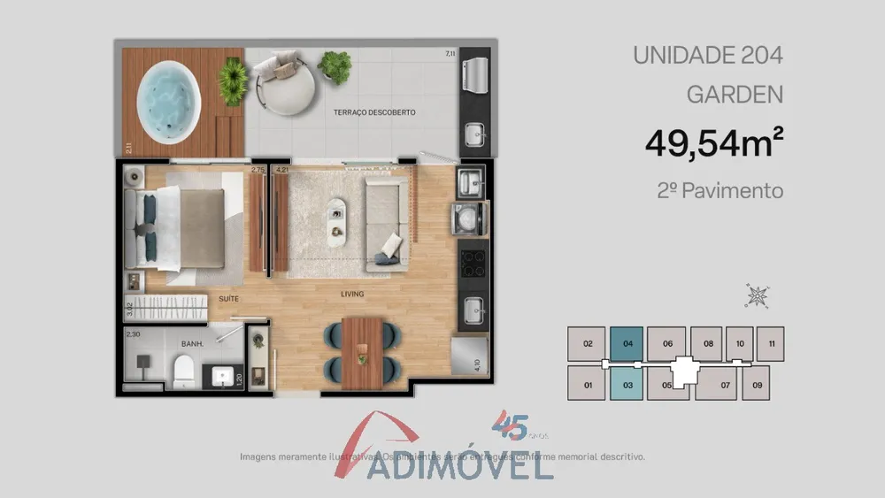 Apartamento, 1 quarto, 23 m² - Foto 5