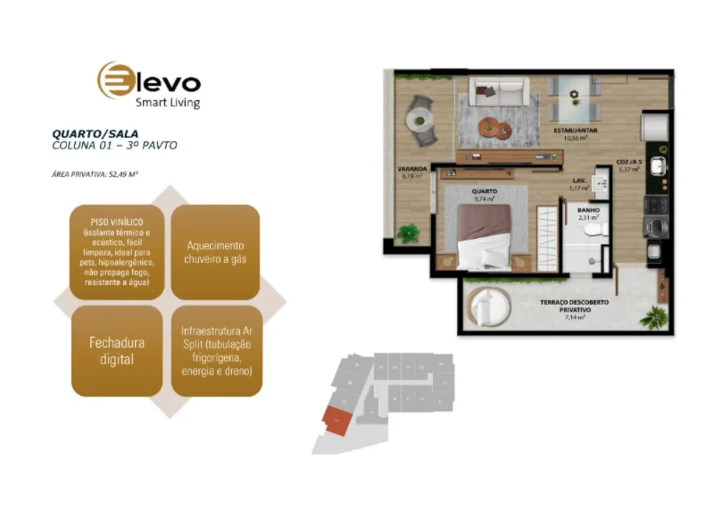 Apartamento, 1 quarto, 31 m² - Foto 6