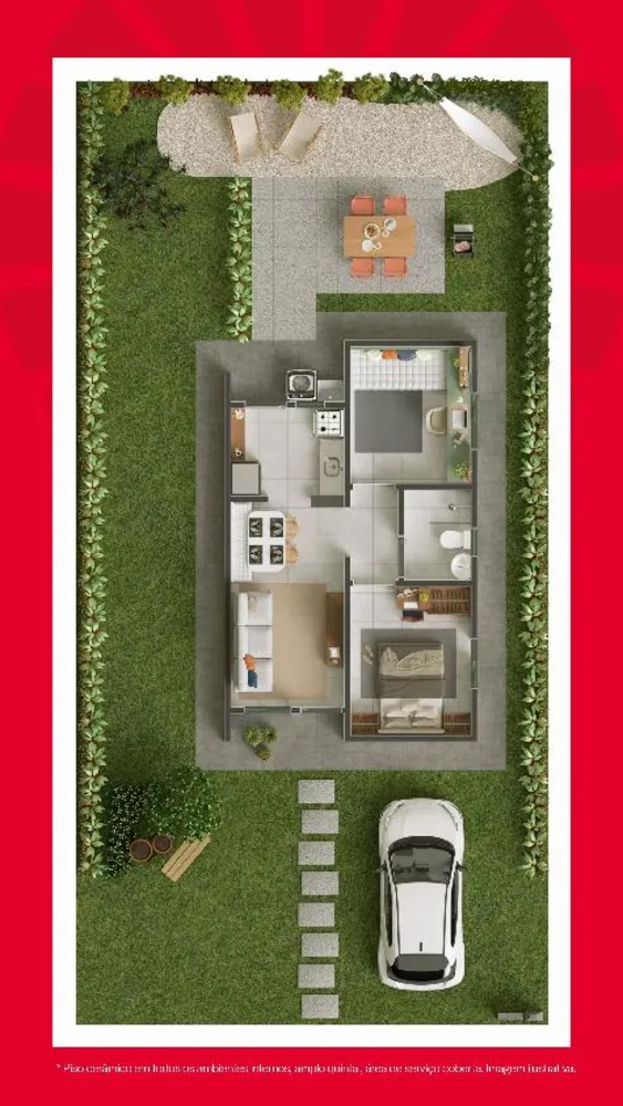 Casa, 2 quartos - Foto 1