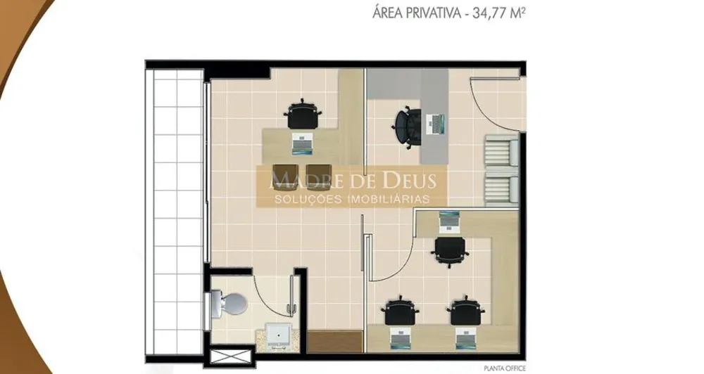 Sala-Conjunto, 49 m² - Foto 1