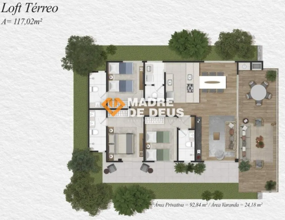 Casa, 3 quartos, 117 m² - Foto 1