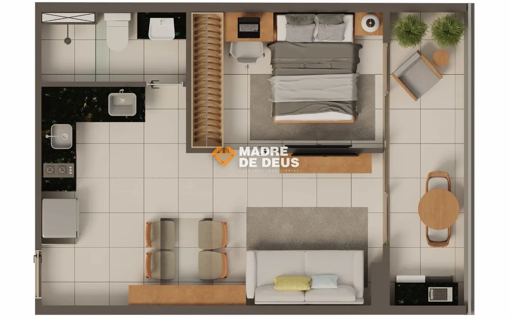 Apartamento, 1 quarto, 40 m² - Foto 3