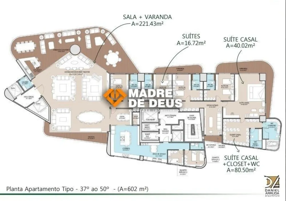Apartamento, 5 quartos, 602 m² - Foto 2