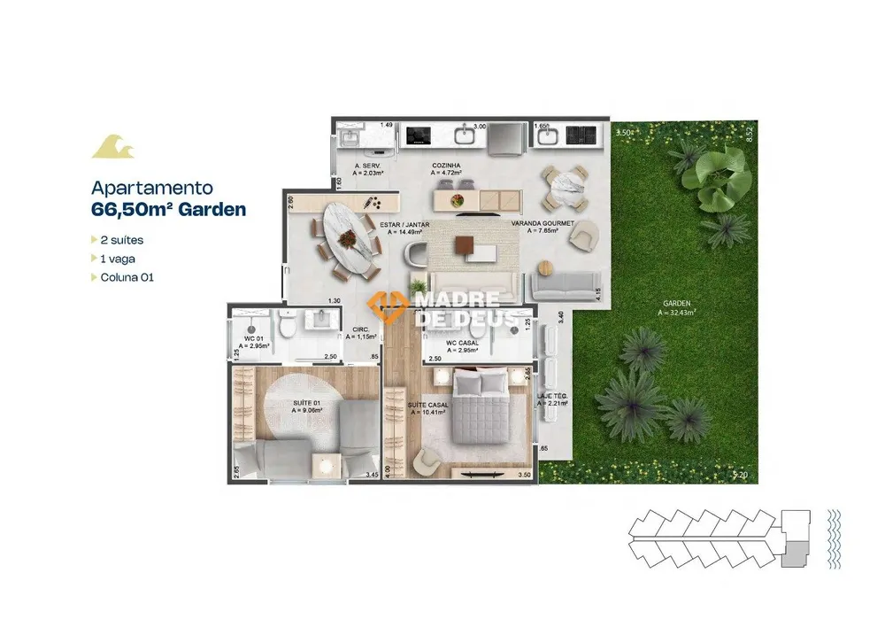 Apartamento, 2 quartos, 62 m² - Foto 6