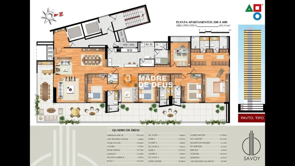 Apartamento, 4 quartos, 385 m² - Foto 3