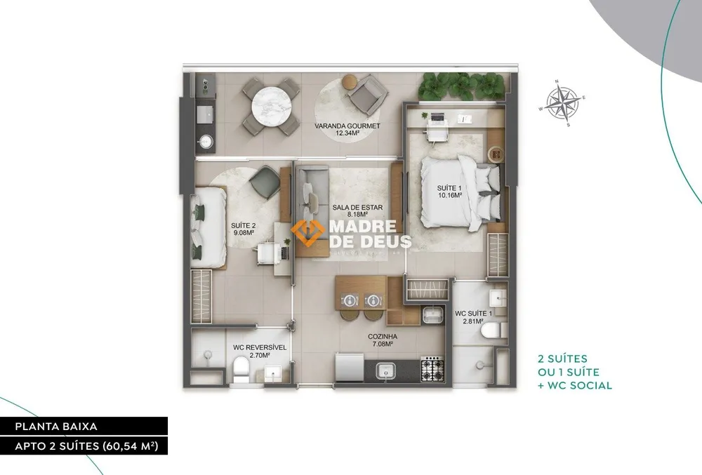 Apartamento, 1 quarto, 40 m² - Foto 9