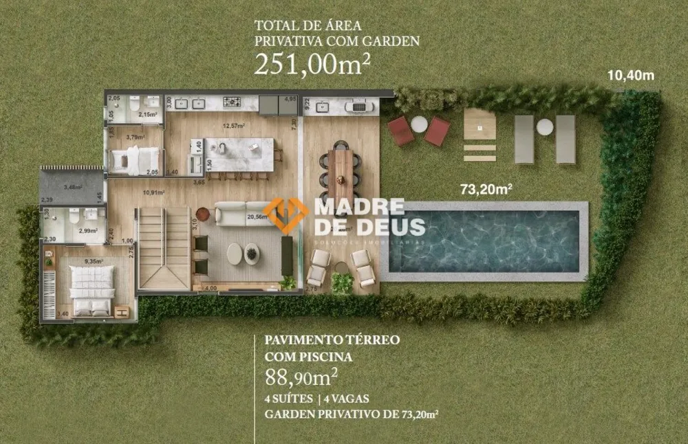 Casa de Condomínio, 4 quartos - Foto 4